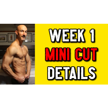 mini cut to get shredded after 40 week 1 update
